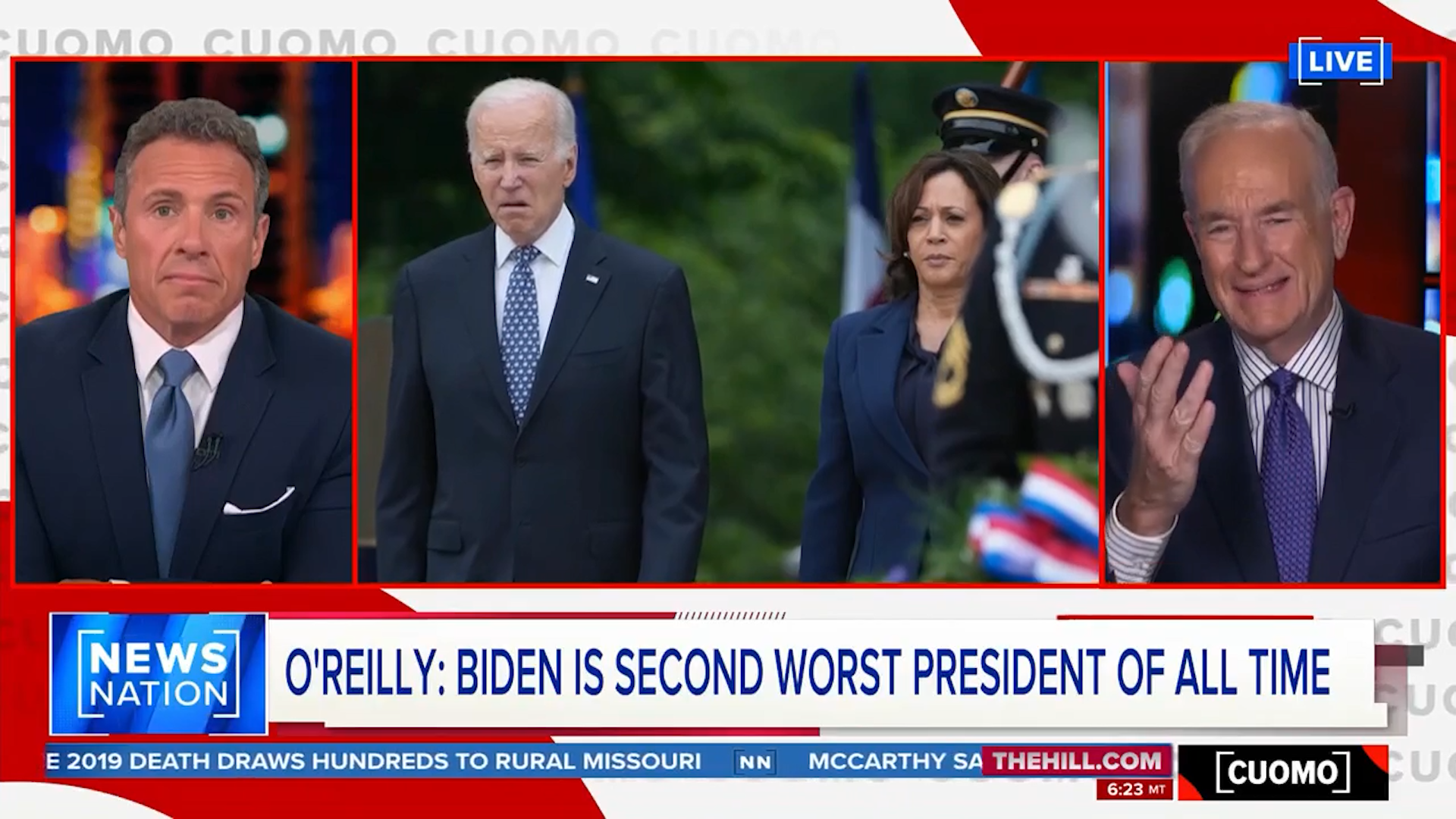 O'Reilly Tells Cuomo America Facing 'True Danger' With 'Weak' Biden