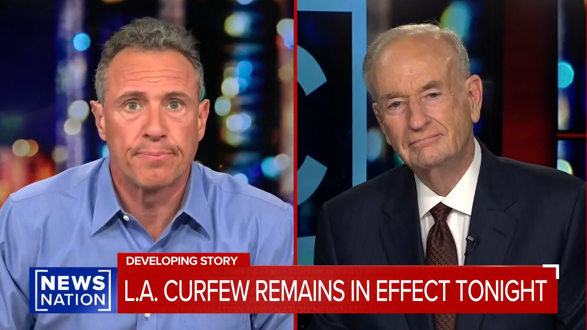 O'Reilly & Cuomo Talk L.A. Protests, China, and Iran