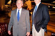 Bill interviews Pres. George W. Bush in Texas.