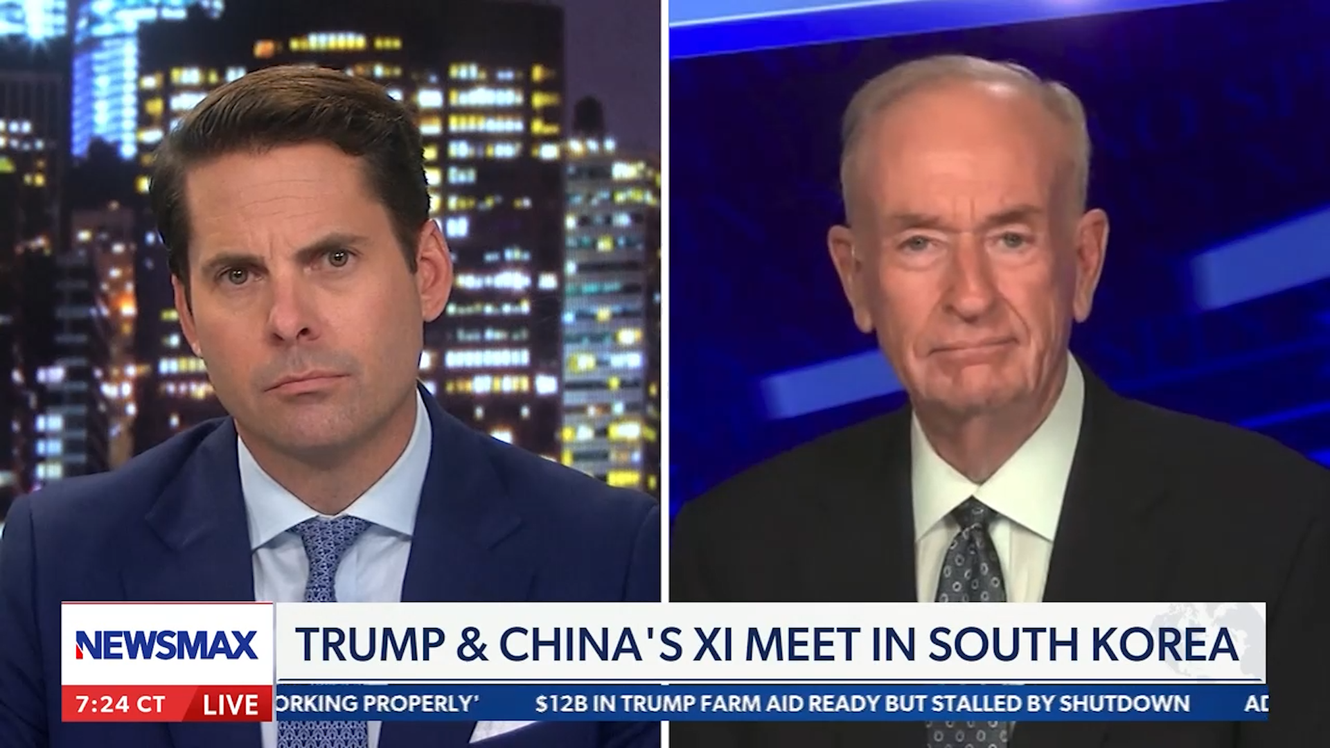 O'Reilly Talks Trump & China on Newsmax