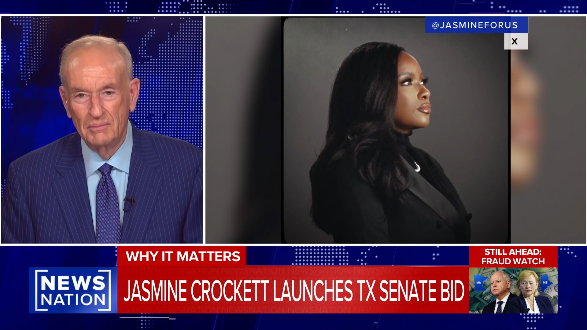 O'Reilly Slams Jasmine Crockett's Senate Run, Talks Trump's Affordability Message