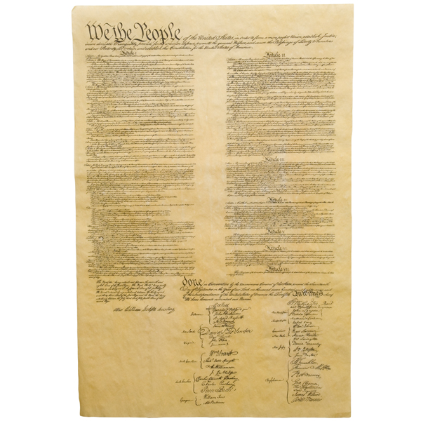 United States Constitution Historical Document Large
