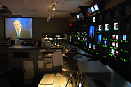 A view from the control room.  Two or three of our New York-sized control rooms could fit in here!