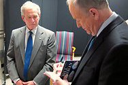 Bill interviews Pres. George W. Bush in Texas.