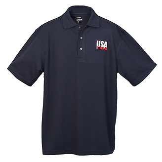 USA Strong Moisture Wicking Polo Shirt