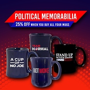 The POLITICAL MEMORABILIA 4 Mug Collection